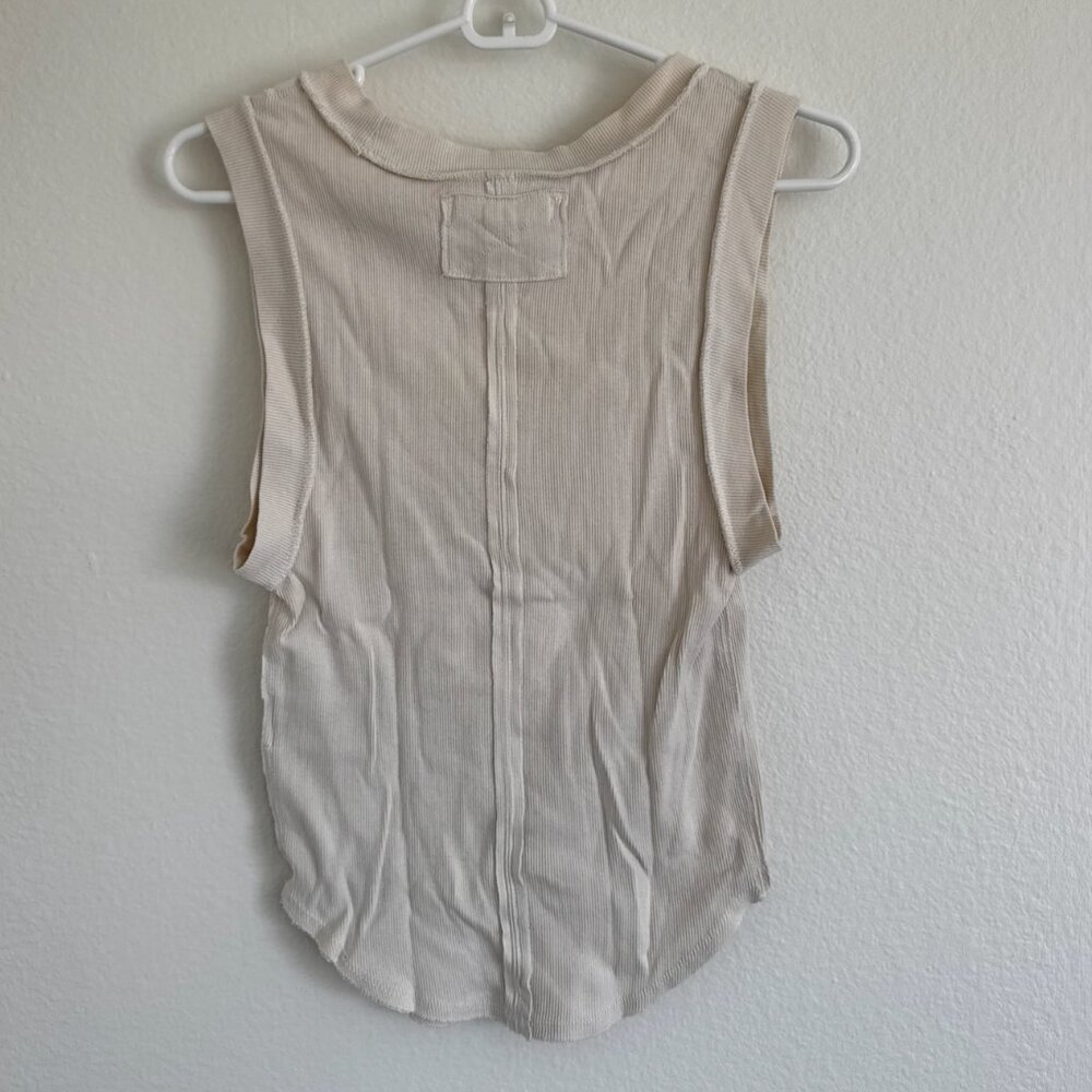 Free People Ribbed Tank (Cream) - Picture 5 of 5